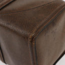 GUCCI Hand Bag Leather Brown Auth 173031-14