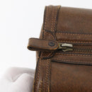 GUCCI Hand Bag Leather Brown Auth 173031-15