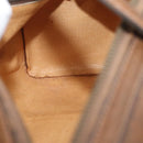 GUCCI Hand Bag Leather Brown Auth 173031-18