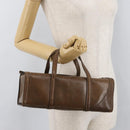 GUCCI Hand Bag Leather Brown Auth 173031-20