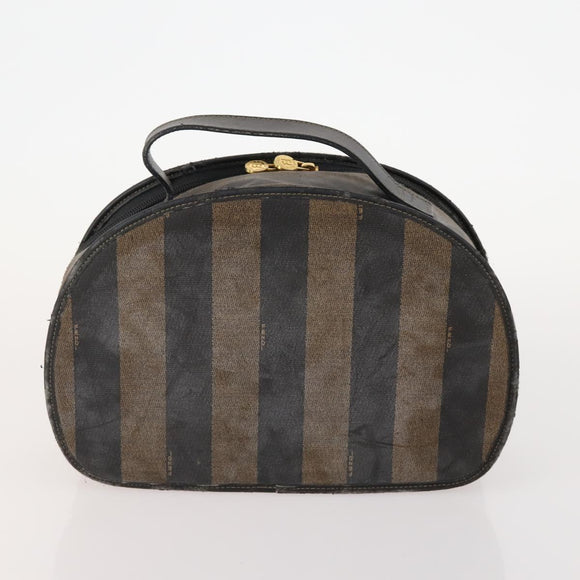 SAINT LAURENT Pecan Canvas Bag Leather nylon 3 Set Black Brown Auth 173049