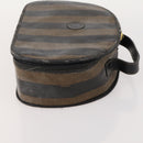 SAINT LAURENT Pecan Canvas Bag Leather nylon 3 Set Black Brown Auth 173049-11