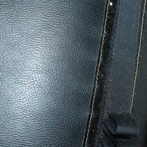 SAINT LAURENT Pecan Canvas Bag Leather nylon 3 Set Black Brown Auth 173049