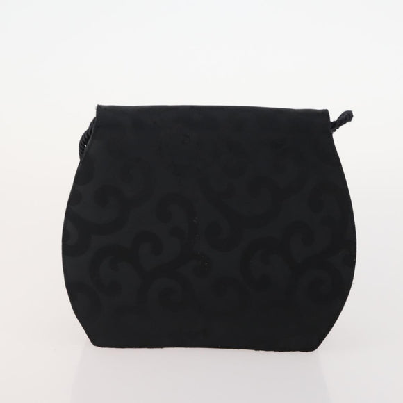 SAINT LAURENT Pecan Canvas Bag Leather nylon 3 Set Black Brown Auth 173049