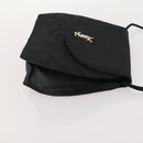 SAINT LAURENT Pecan Canvas Bag Leather nylon 3 Set Black Brown Auth 173049-18