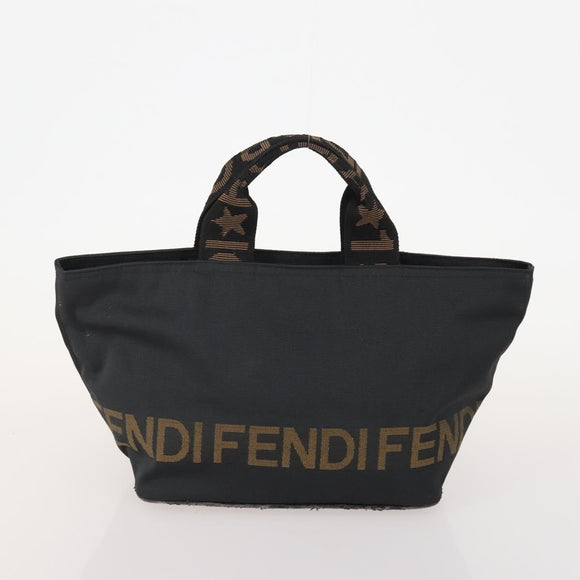 SAINT LAURENT Pecan Canvas Bag Leather nylon 3 Set Black Brown Auth 173049