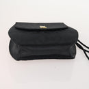 SAINT LAURENT Pecan Canvas Bag Leather nylon 3 Set Black Brown Auth 173049-21