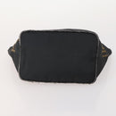 SAINT LAURENT Pecan Canvas Bag Leather nylon 3 Set Black Brown Auth 173049-7