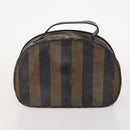 SAINT LAURENT Pecan Canvas Bag Leather nylon 3 Set Black Brown Auth 173049-9