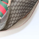 GUCCI GG Supreme Web Sherry Line Tote Bag PVC Beige 39 02 003 Auth 173103-19
