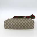 GUCCI GG Supreme Web Sherry Line Tote Bag PVC Beige 39 02 003 Auth 173103-9