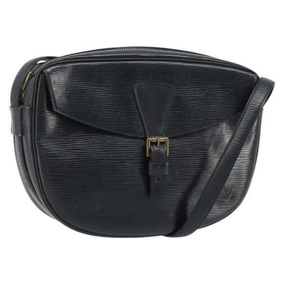 LOUIS VUITTON Epi Jeune Fille MM Shoulder Bag Black M52152 LV Auth 173105