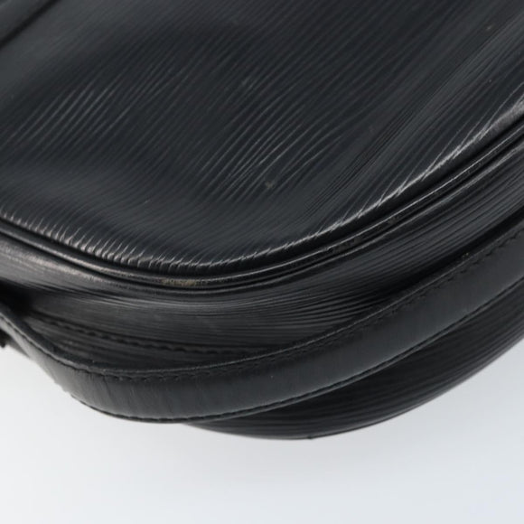 LOUIS VUITTON Epi Jeune Fille MM Shoulder Bag Black M52152 LV Auth 173105