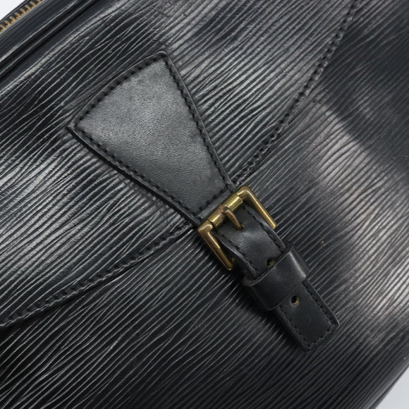 LOUIS VUITTON Epi Jeune Fille MM Shoulder Bag Black M52152 LV Auth 173105