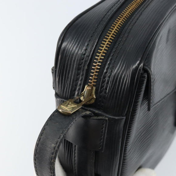 LOUIS VUITTON Epi Jeune Fille MM Shoulder Bag Black M52152 LV Auth 173105