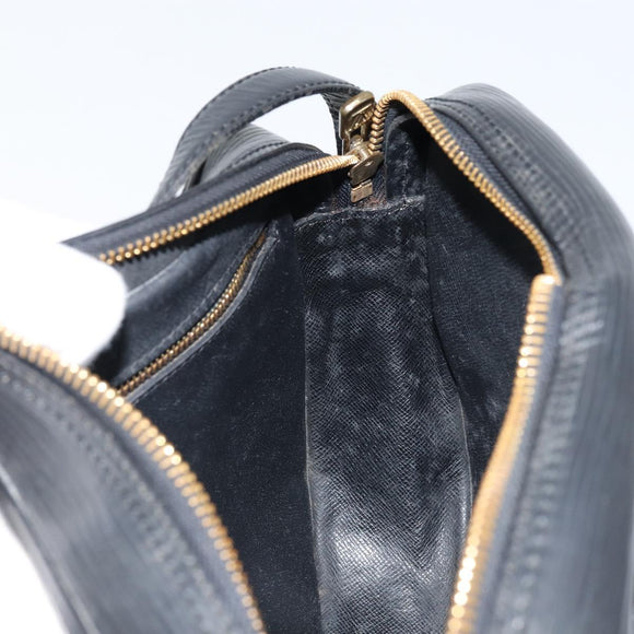 LOUIS VUITTON Epi Jeune Fille MM Shoulder Bag Black M52152 LV Auth 173105
