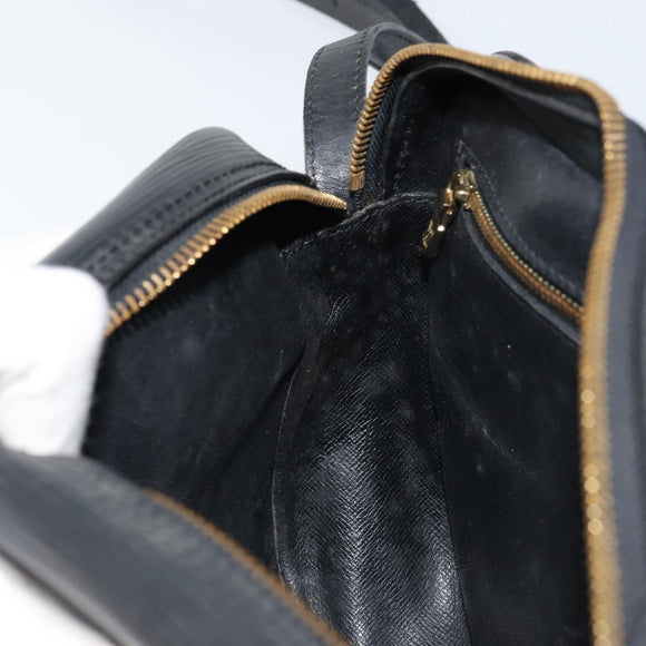LOUIS VUITTON Epi Jeune Fille MM Shoulder Bag Black M52152 LV Auth 173105