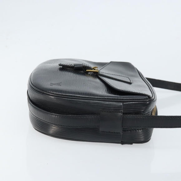 LOUIS VUITTON Epi Jeune Fille MM Shoulder Bag Black M52152 LV Auth 173105