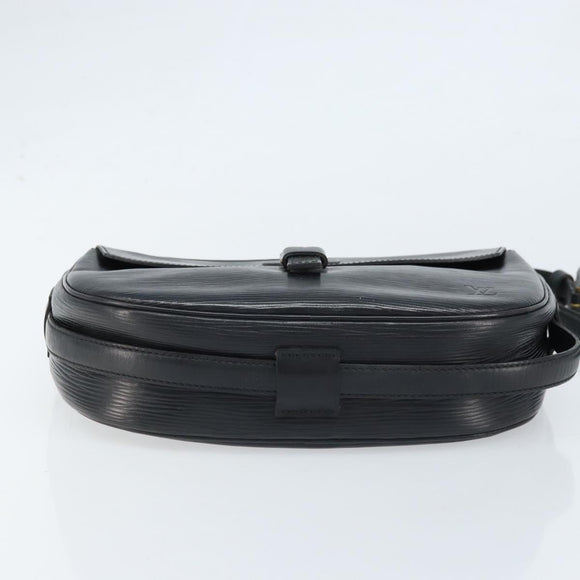 LOUIS VUITTON Epi Jeune Fille MM Shoulder Bag Black M52152 LV Auth 173105