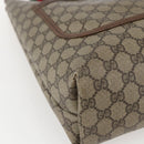 GUCCI GG Supreme Web Sherry Line Tote Bag PVC Beige 39 02 003 Auth 173109-11
