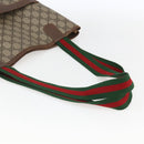 GUCCI GG Supreme Web Sherry Line Tote Bag PVC Beige 39 02 003 Auth 173109-7