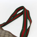 GUCCI GG Supreme Web Sherry Line Tote Bag PVC Beige 39 02 003 Auth 173109-8