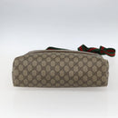 GUCCI GG Supreme Web Sherry Line Tote Bag PVC Beige 39 02 003 Auth 173109-9