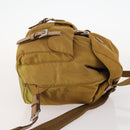 PRADA Backpack Nylon Beige Silver Auth 173115-3