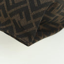 FENDI Zucca Canvas Taroout Hand Bag Brown Black Auth 173118SM-12