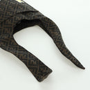 FENDI Zucca Canvas Taroout Hand Bag Brown Black Auth 173118SM-17