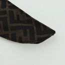 FENDI Zucca Canvas Taroout Hand Bag Brown Black Auth 173118SM-18