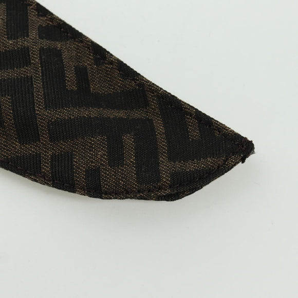 FENDI Zucca Canvas Taroout Hand Bag Brown Black Auth 173118SM