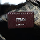 FENDI Zucca Canvas Taroout Hand Bag Brown Black Auth 173118SM-19