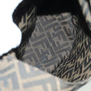 FENDI Zucca Canvas Taroout Hand Bag Brown Black Auth 173118SM-20