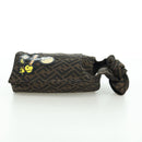 FENDI Zucca Canvas Taroout Hand Bag Brown Black Auth 173118SM-4