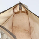 GUCCI GG Supreme Web Sherry Line Bag PVC 2way Beige Gold 41 02 039 Auth 173119-20