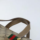 GUCCI GG Supreme Web Sherry Line Bag PVC 2way Beige Gold 41 02 039 Auth 173119-8