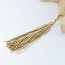 CHANEL Chain Matelasse Shoulder Bag Leather Beige Gold CC Auth 173120A-8