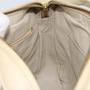 CHANEL Chain Matelasse Shoulder Bag Leather Beige Gold CC Auth 173120A-21