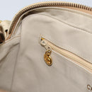 CHANEL Chain Matelasse Shoulder Bag Leather Beige Gold CC Auth 173120A-23
