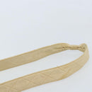 CHANEL Chain Matelasse Shoulder Bag Leather Beige Gold CC Auth 173120A-14