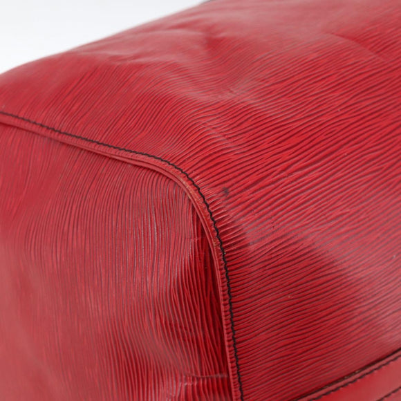LOUIS VUITTON Epi Keepall 55 Boston Bag Red M42957 LV Auth 173121