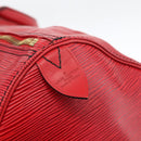 LOUIS VUITTON Epi Keepall 55 Boston Bag Red M42957 LV Auth 173121-14