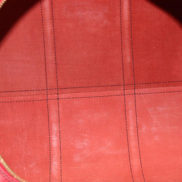 LOUIS VUITTON Epi Keepall 55 Boston Bag Red M42957 LV Auth 173121