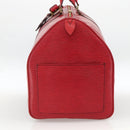 LOUIS VUITTON Epi Keepall 55 Boston Bag Red M42957 LV Auth 173121-4
