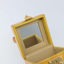 LOUIS VUITTON Monogram Vernis Bleecker Cosmetic Pouch Beige M91002 Auth 173131-10