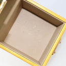 LOUIS VUITTON Monogram Vernis Bleecker Cosmetic Pouch Beige M91002 Auth 173131-11