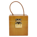LOUIS VUITTON Monogram Vernis Bleecker Cosmetic Pouch Beige M91002 Auth 173131-13
