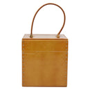 LOUIS VUITTON Monogram Vernis Bleecker Cosmetic Pouch Beige M91002 Auth 173131-2