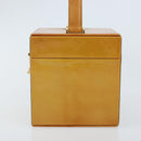 LOUIS VUITTON Monogram Vernis Bleecker Cosmetic Pouch Beige M91002 Auth 173131-3